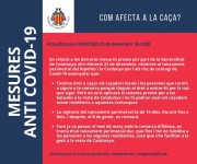 Actualització i seguiment de l´afectació de les mesures anti Covid-19 en la caça  a Catalunya